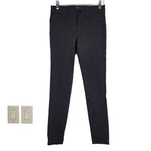 Liverpool Jeans Striped‎ Skinny Legging Jean Womens 2/26 Brown Black Stretch